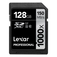 Lexar Professional SDXC 1000x 128GB  UHS-II Flash-Speicherkarte  LSD128CRBEU1000-22